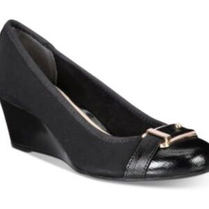 Alfani Step 'N Flex Tomina Wedge Shoes | Size 8 | Classic Black Heels